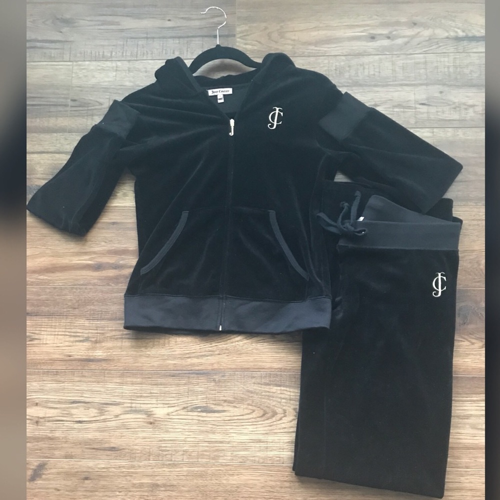 Juicy Couture Black Velour Tracksuit